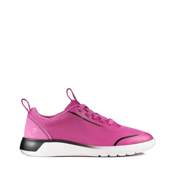 Clarks Girls Suburb Spark Kid Trainers Pink | CA-9672345